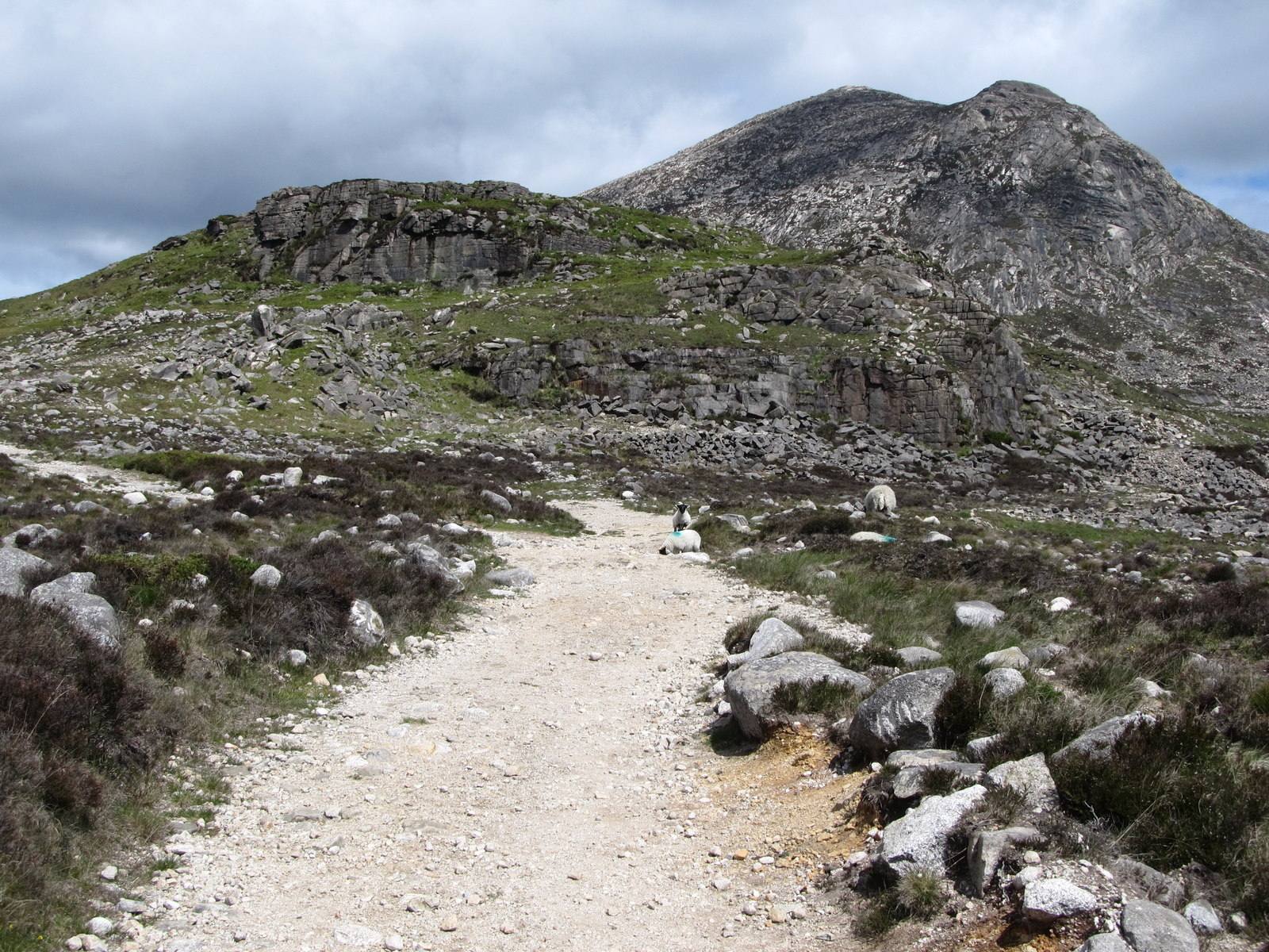 Slieve Lamagan beyond the Carrick Little track
