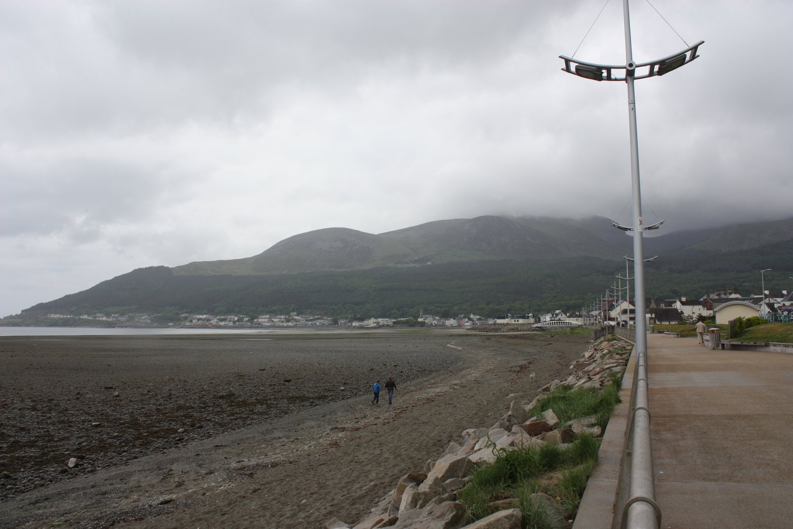 Newcastle beach beneath the Mournes